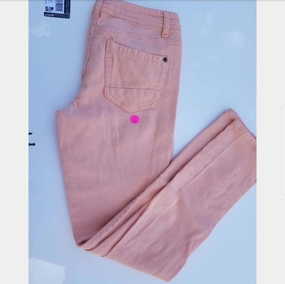 Peach jeans